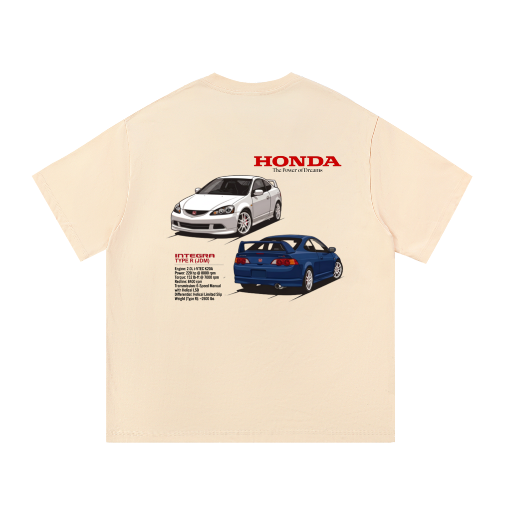 Honda Integra DC5 Shirt | Type R | JDM Cars T-shirt | Acura RSX Championship White Vivid Blue| Japan Tokyo Racers | USA Printed