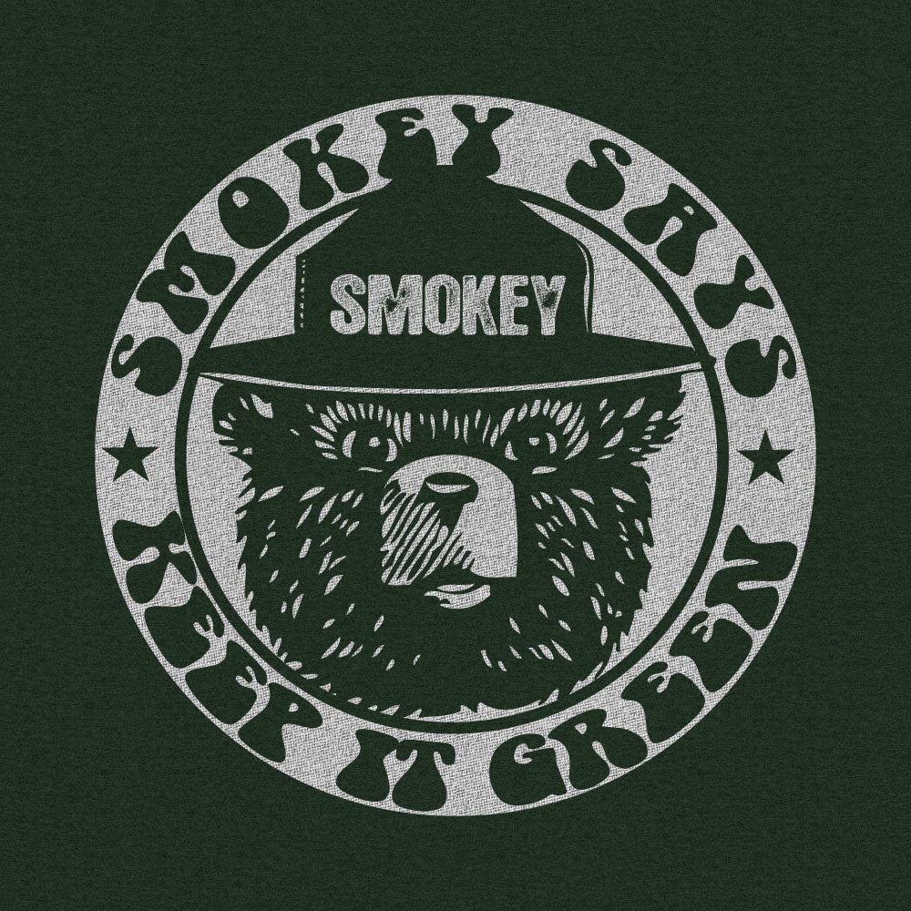 Smokey "Keep it Green" Pullover Hooded Sweatshirt - Green