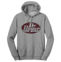 Dr Pepper Silver Logo Pullover Hooded Sweatshirt - Gray