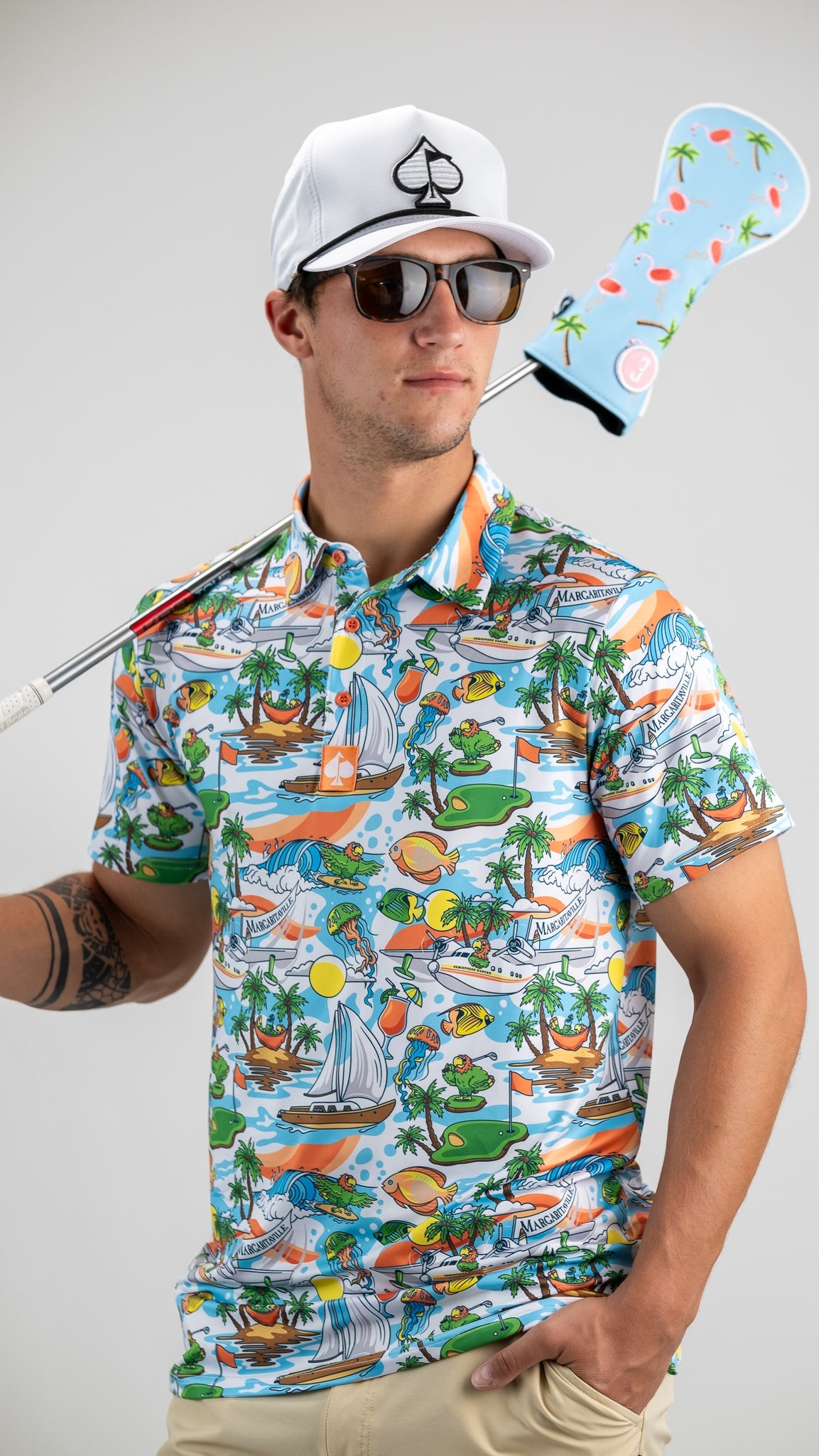 Margaritaville - Pins In Paradise Golf Polo