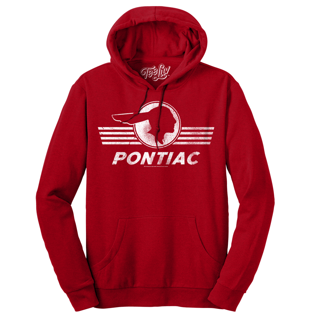 Pontiac Logo Hooded Sweatshirt - Red