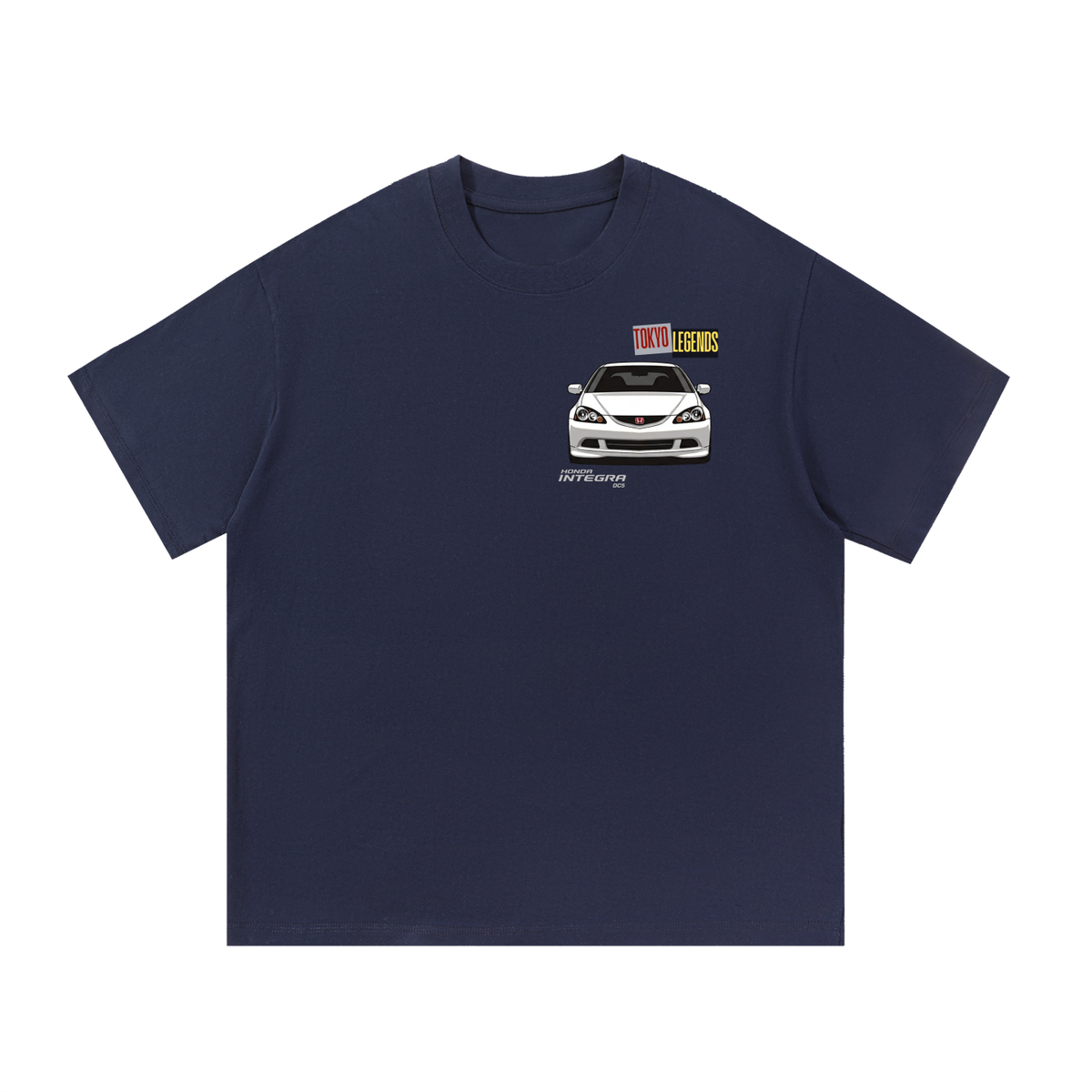 Honda Integra DC5 Shirt | Type R | JDM Cars T-shirt | Acura RSX Championship White Vivid Blue| Japan Tokyo Racers | USA Printed