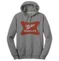 Miller High Life Beer Logo Hooded Sweatshirt  Gray