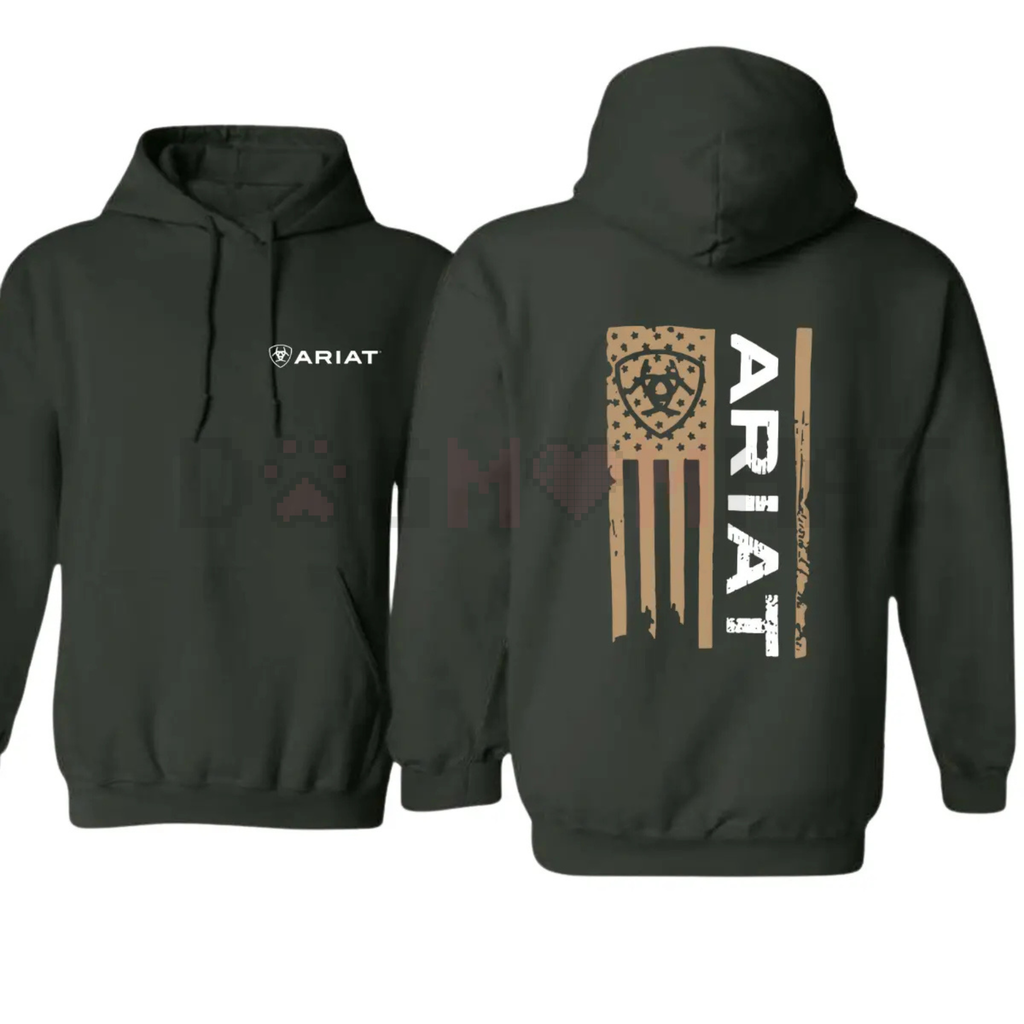 Ariat American Flag Graphic Pullover – Unisex Western Lifestyle Patriotic Hoodie