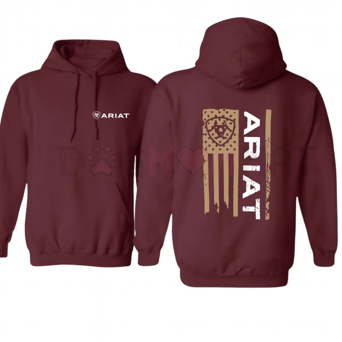 Ariat American Flag Graphic Pullover – Unisex Western Lifestyle Patriotic Hoodie