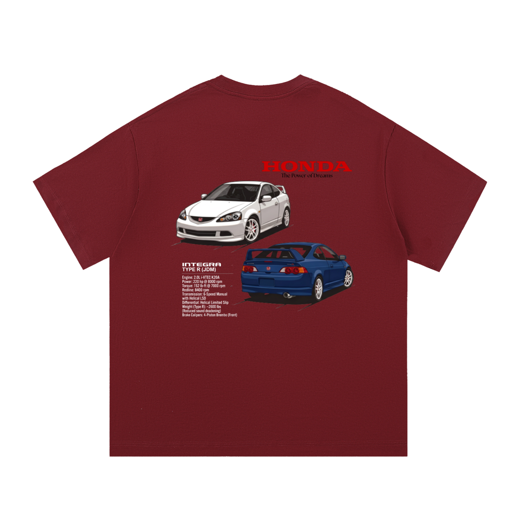 Honda Integra DC5 Shirt | Type R | JDM Cars T-shirt | Acura RSX Championship White Vivid Blue| Japan Tokyo Racers | USA Printed