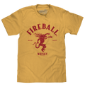Fireball Whisky Dragon Logo T-Shirt - Mustard Yellow