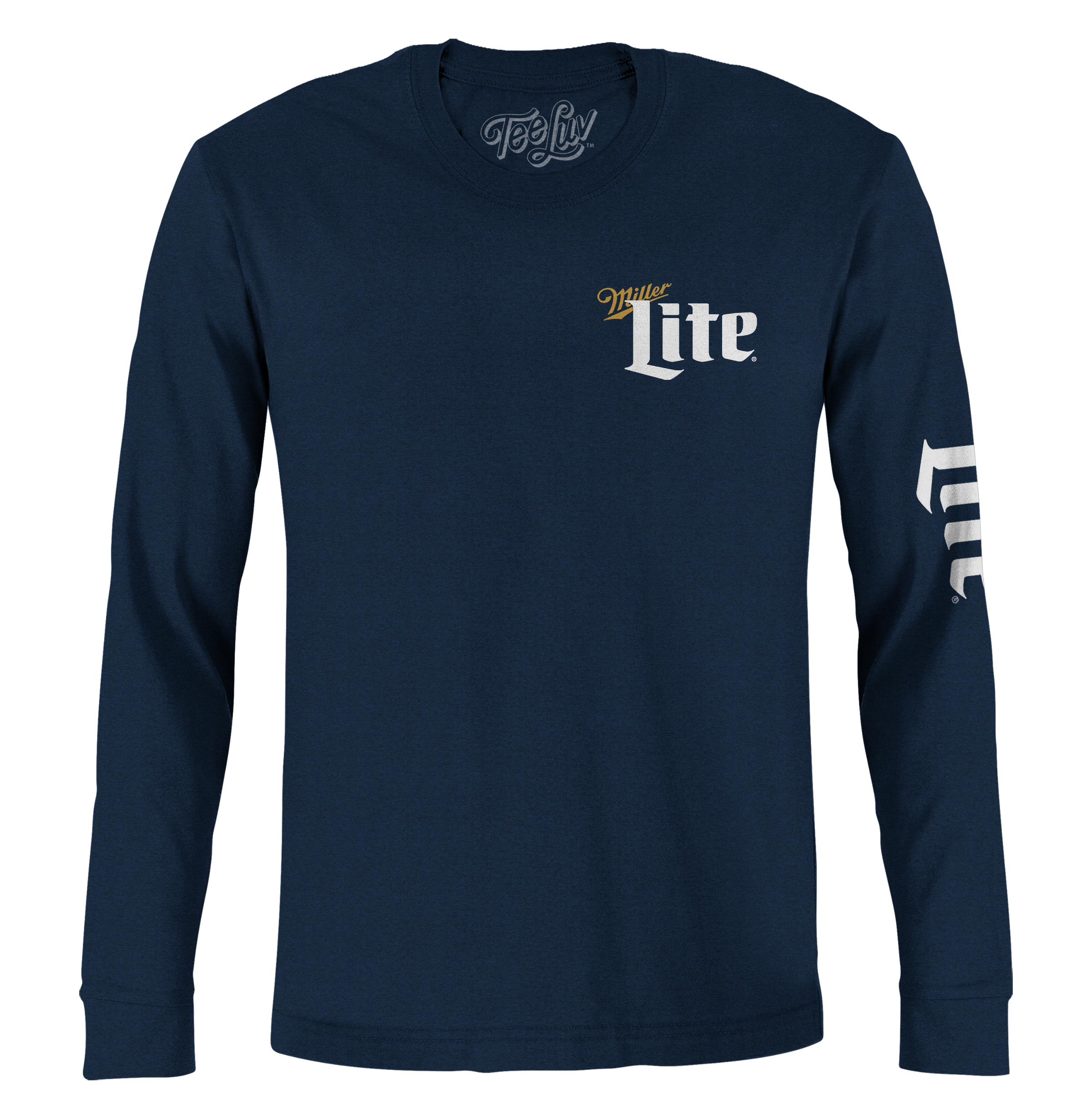 Miller Lite Long Sleeve T-Shirt - Navy Blue