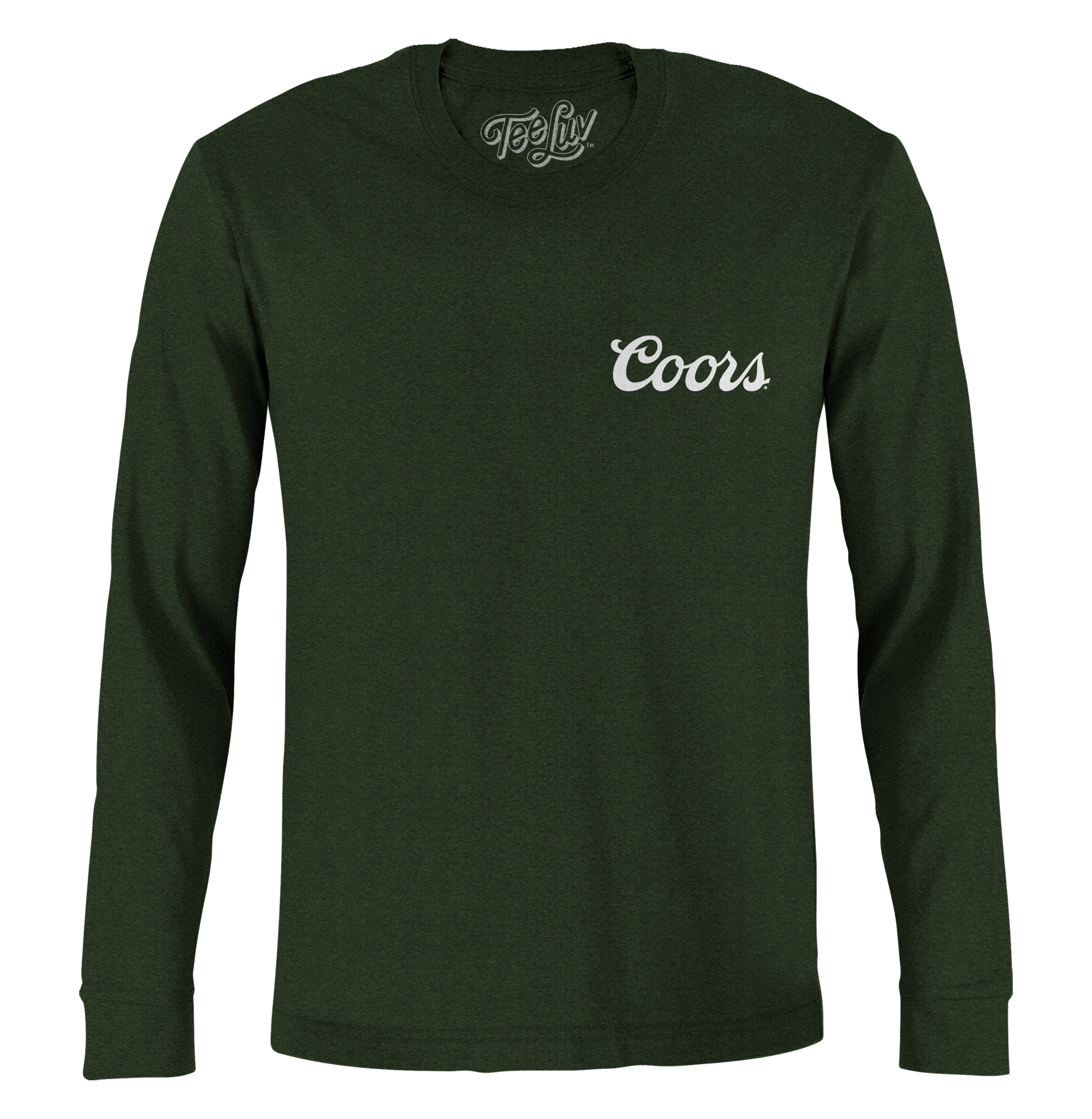Coors Banquet Long Sleeve Beer Logo T-Shirt - Forest Green