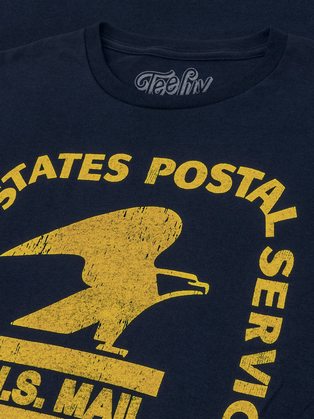 United States Postal Service Eagle Logo Long Sleeve T-Shirt - Blue