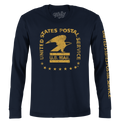 United States Postal Service Eagle Logo Long Sleeve T-Shirt - Blue