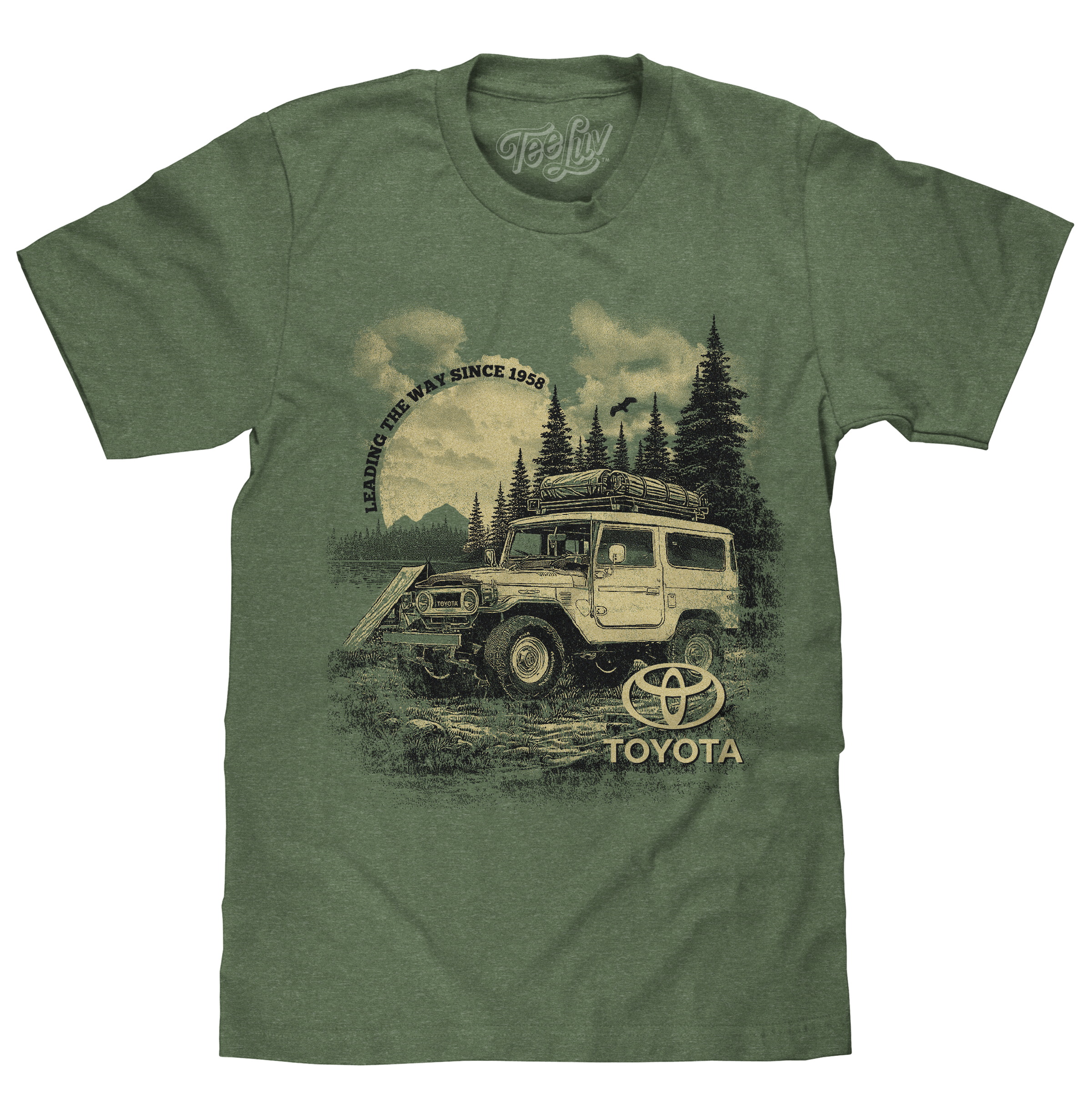 Toyota Land Cruiser Vintage Graphic T-Shirt - Canyon Green