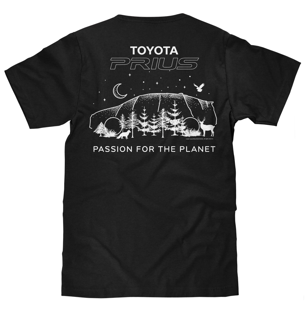 Toyota Prius Passion for the Planet T-Shirt - Black