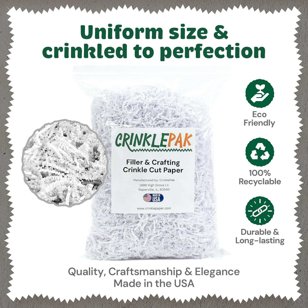 10 LB White Crinkle Paper