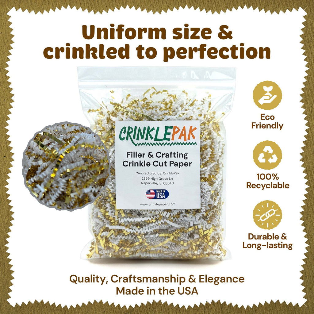 10lb White Gold Premium Crinkle Paper