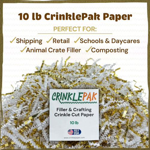 10lb White Gold Premium Crinkle Paper