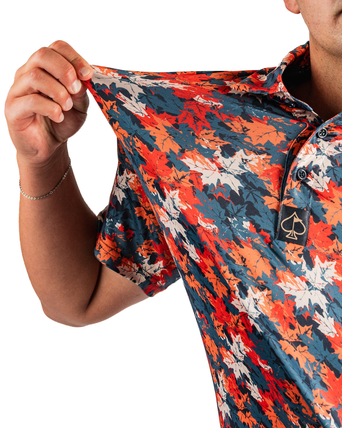 Autumn Leaves Golf Polo