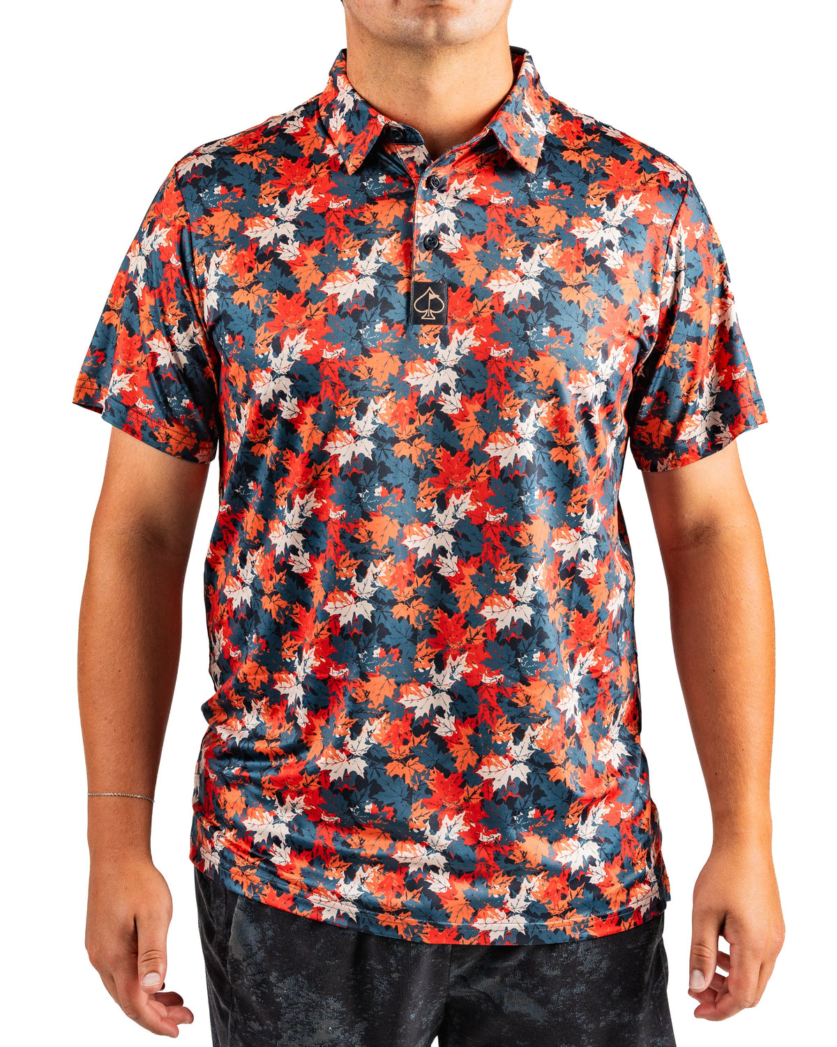 Autumn Leaves Golf Polo