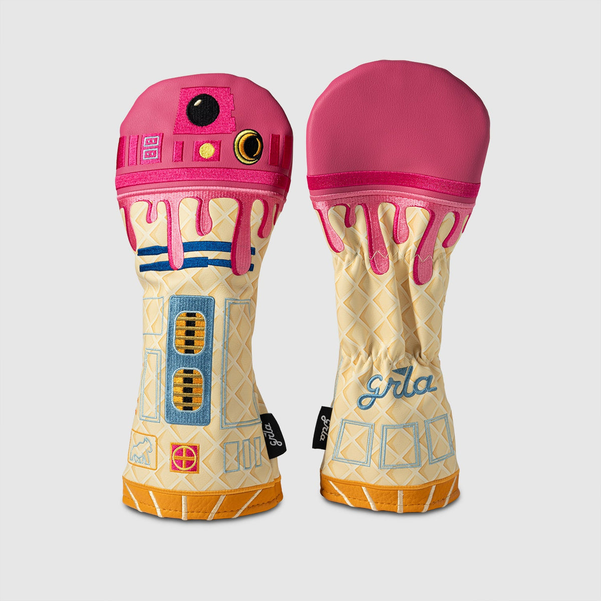 Pink Ice Cream Robot Cover