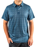 Flag Stick - Navy and White Golf Polo