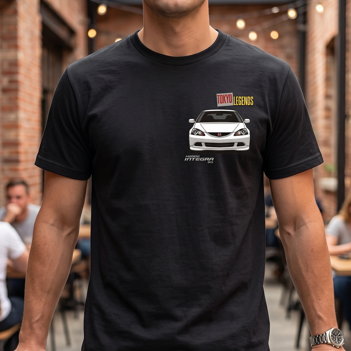 Honda Integra DC5 Shirt | Type R | JDM Cars T-shirt | Acura RSX Championship White Vivid Blue| Japan Tokyo Racers | USA Printed