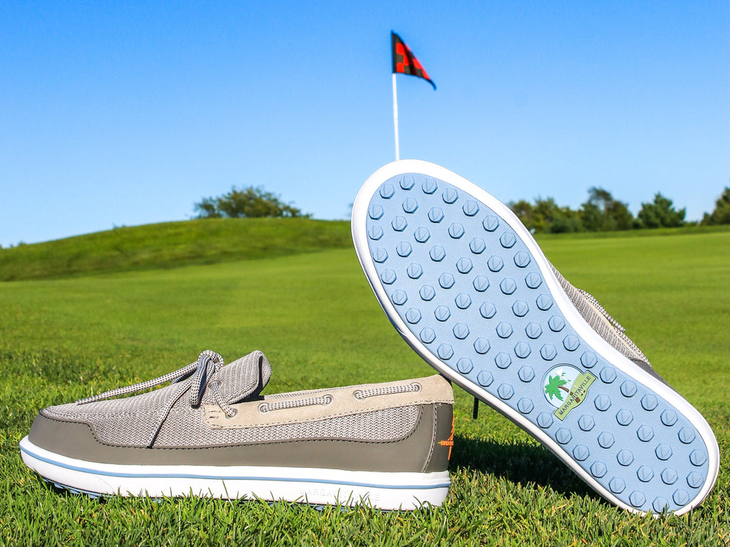 Margaritaville Men's Tap In Grey/Blue Golf Shoe
