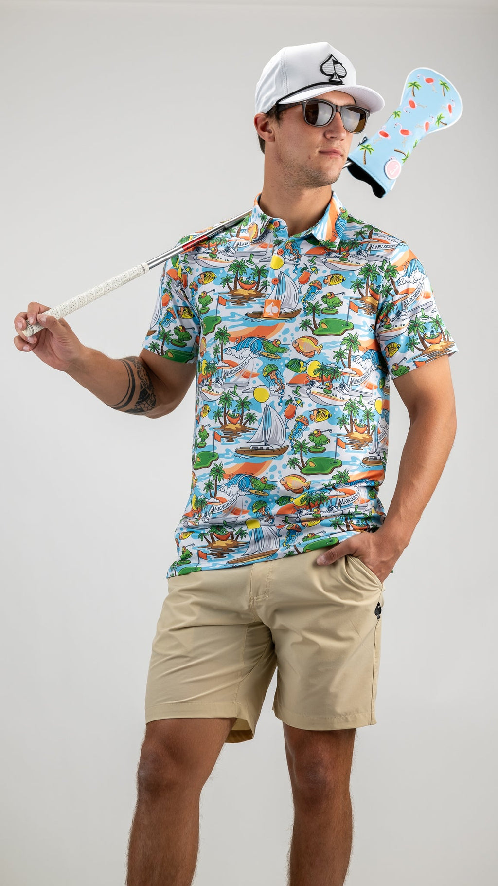 Margaritaville - Pins In Paradise Golf Polo