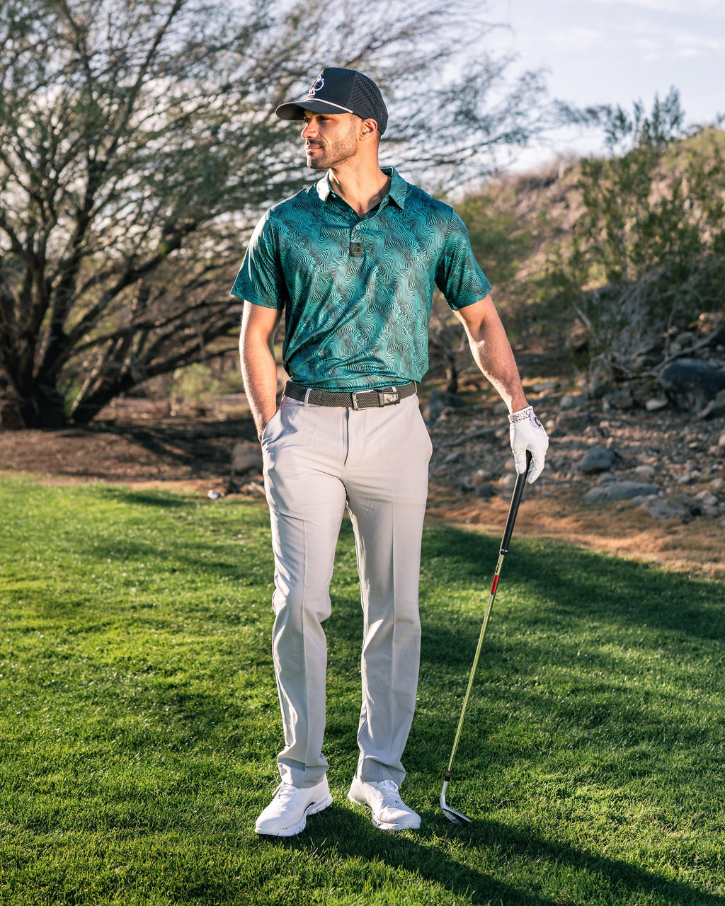 Electric Current Golf Polo