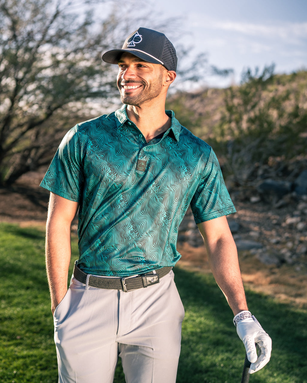 Electric Current Golf Polo
