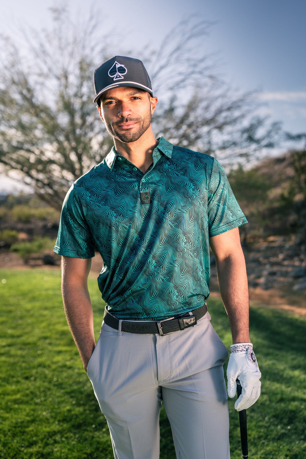 Electric Current Golf Polo