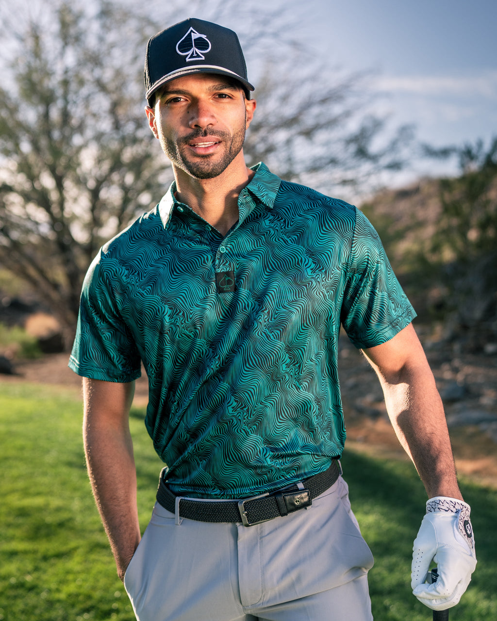 Electric Current Golf Polo