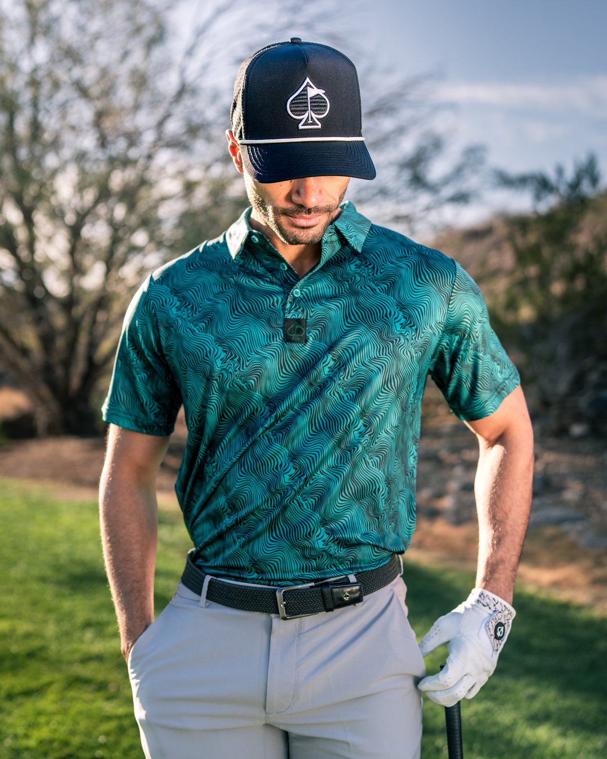 Electric Current Golf Polo