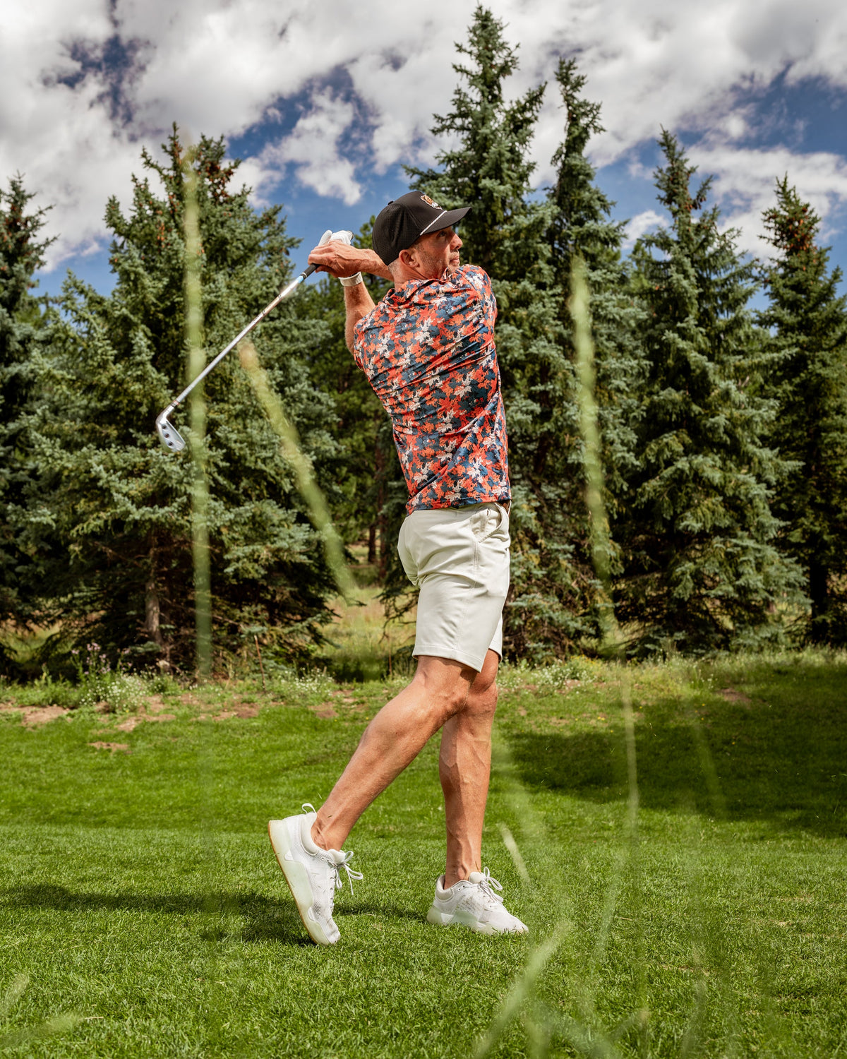 Autumn Leaves Golf Polo