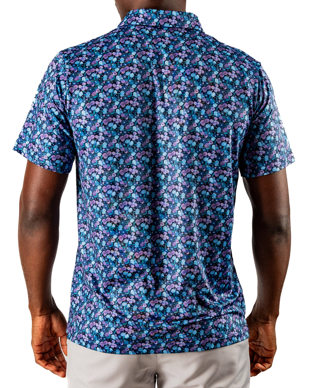 Blue Petals Golf Polo
