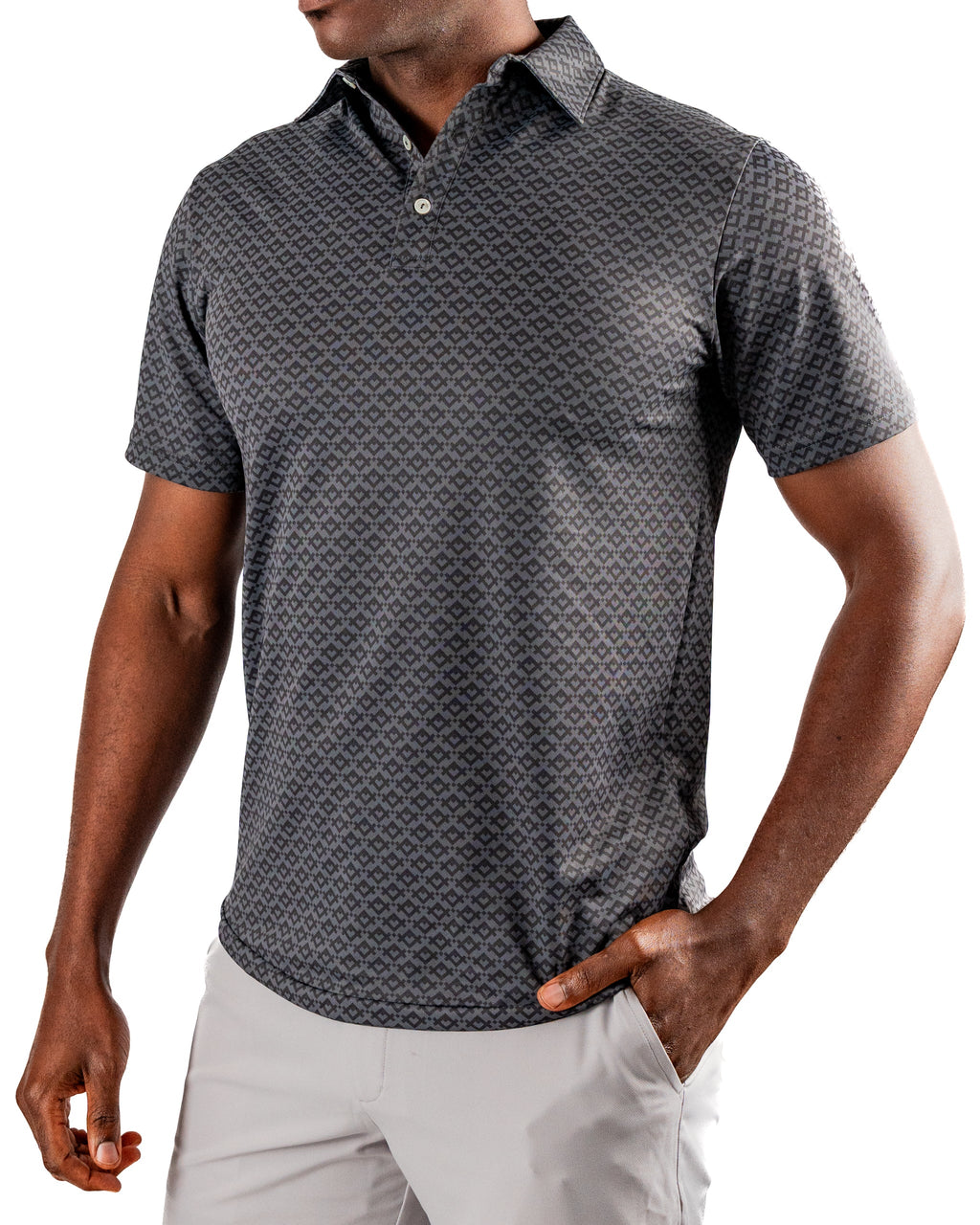 Slate Mosaic Golf Polo