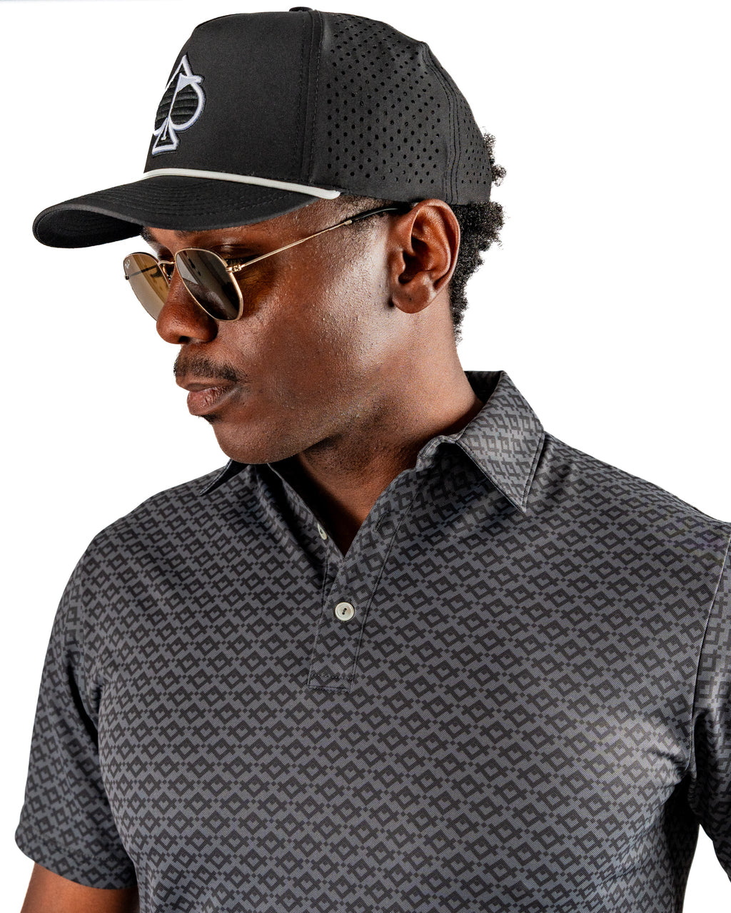 Slate Mosaic Golf Polo