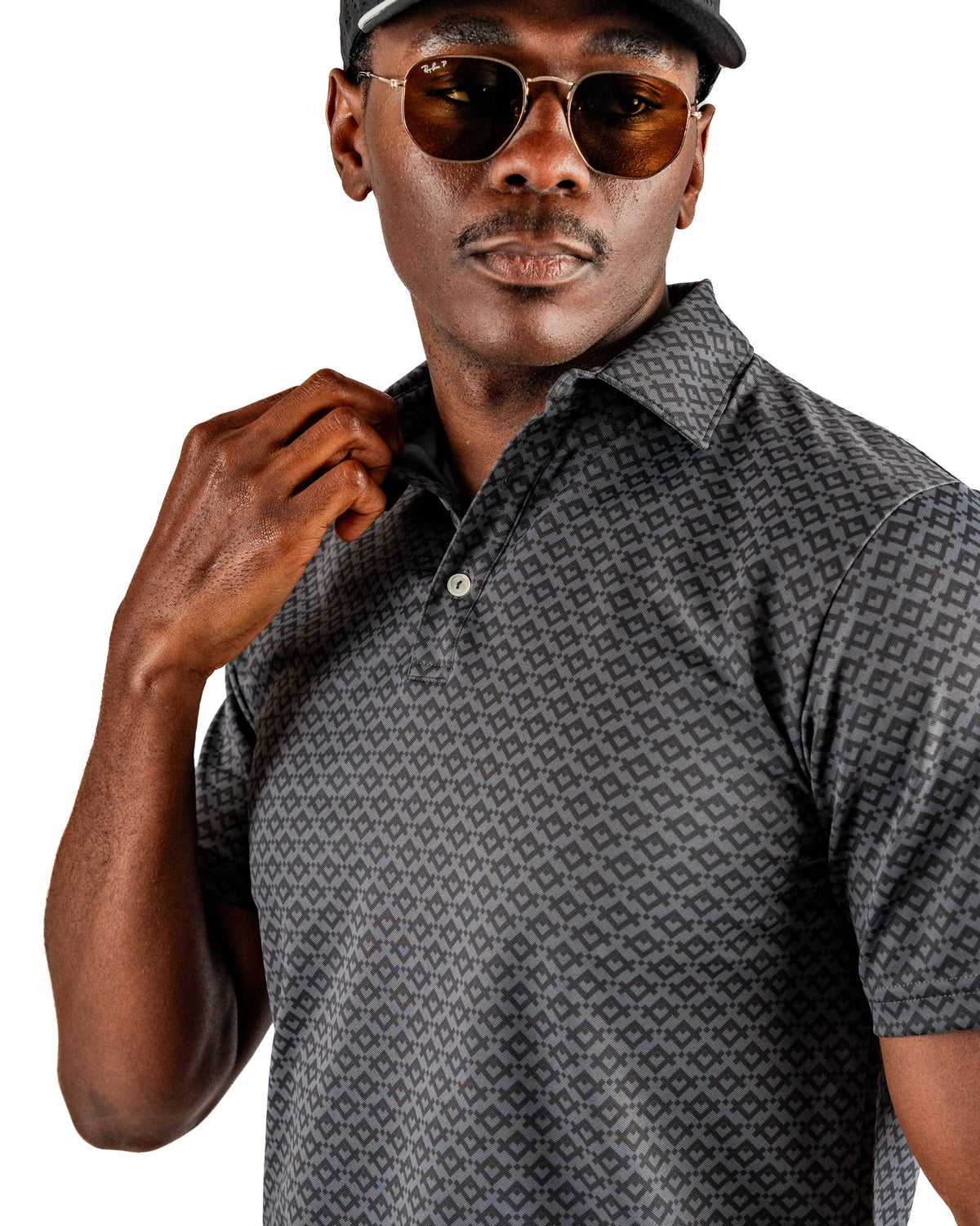 Slate Mosaic Golf Polo
