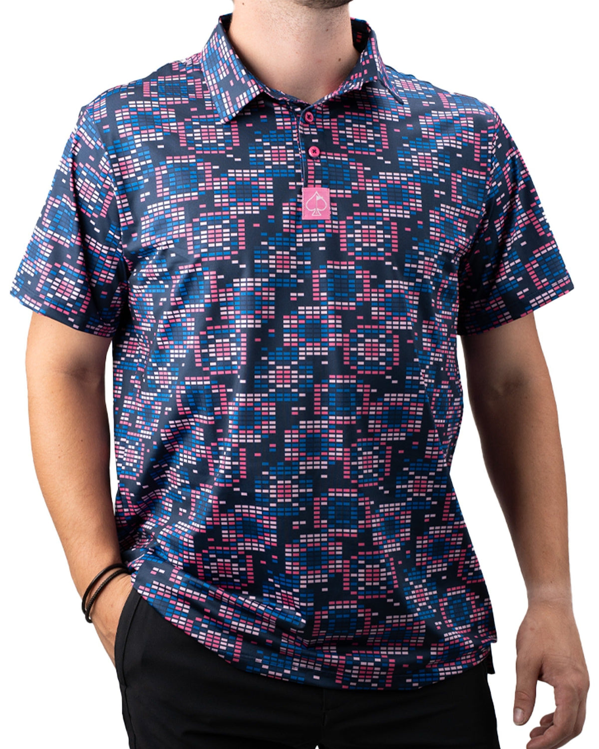 Tetrafloral Dark Golf Polo