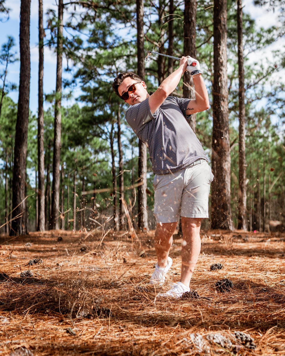 Jade Drops Golf Polo