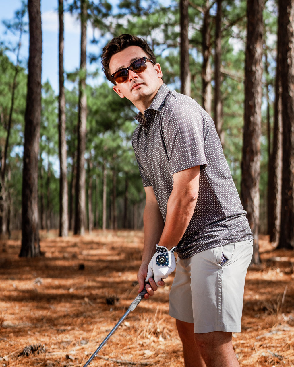 Jade Drops Golf Polo