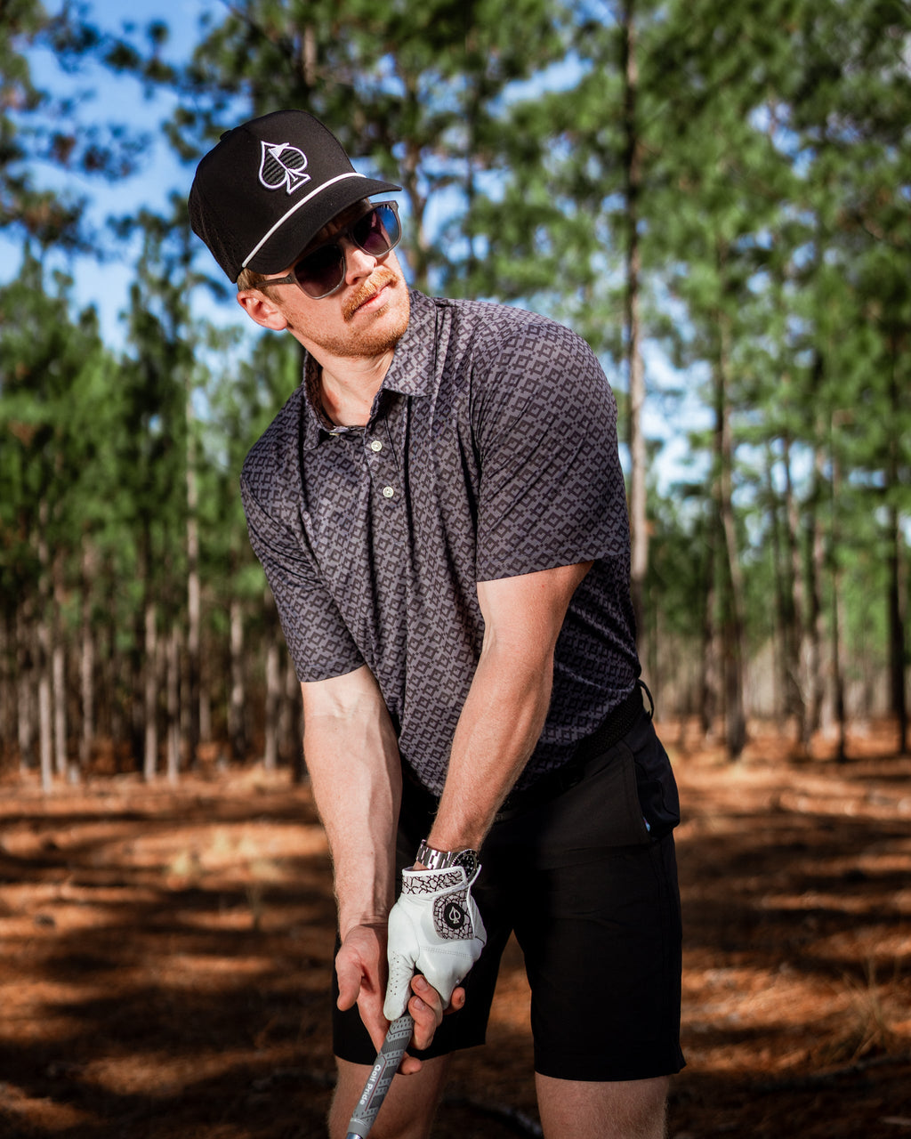 Slate Mosaic Golf Polo
