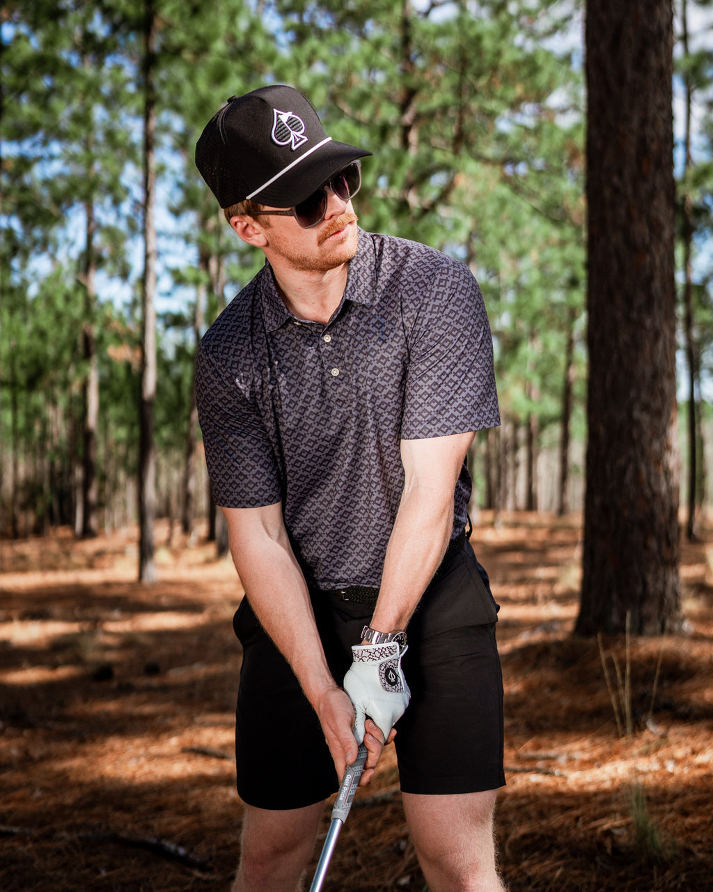 Slate Mosaic Golf Polo