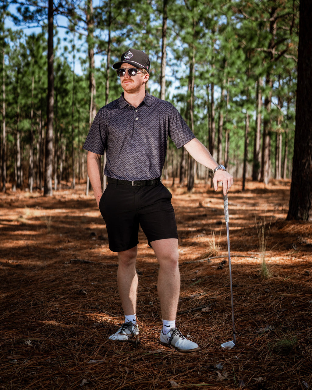 Slate Mosaic Golf Polo