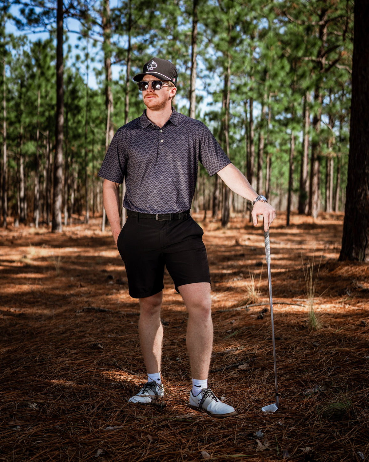 Slate Mosaic Golf Polo