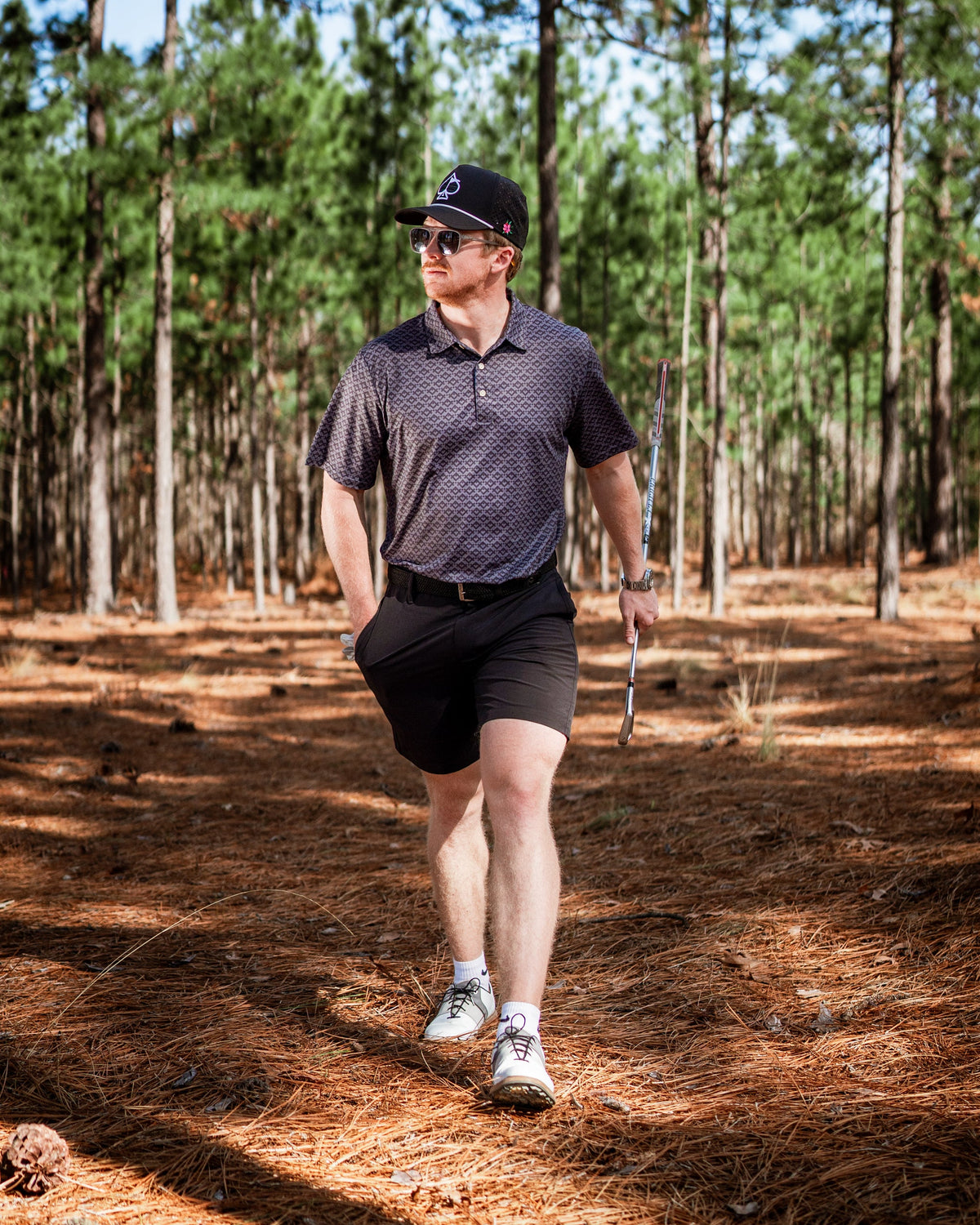 Slate Mosaic Golf Polo