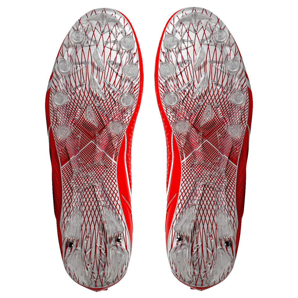 Quantum Speed: Football Cleats - Red - Team Colors