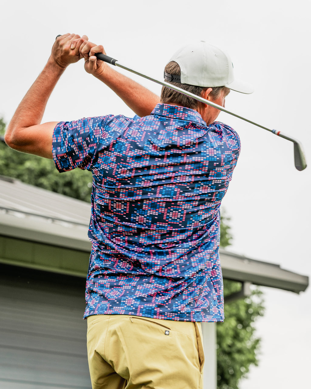 Tetrafloral Dark Golf Polo