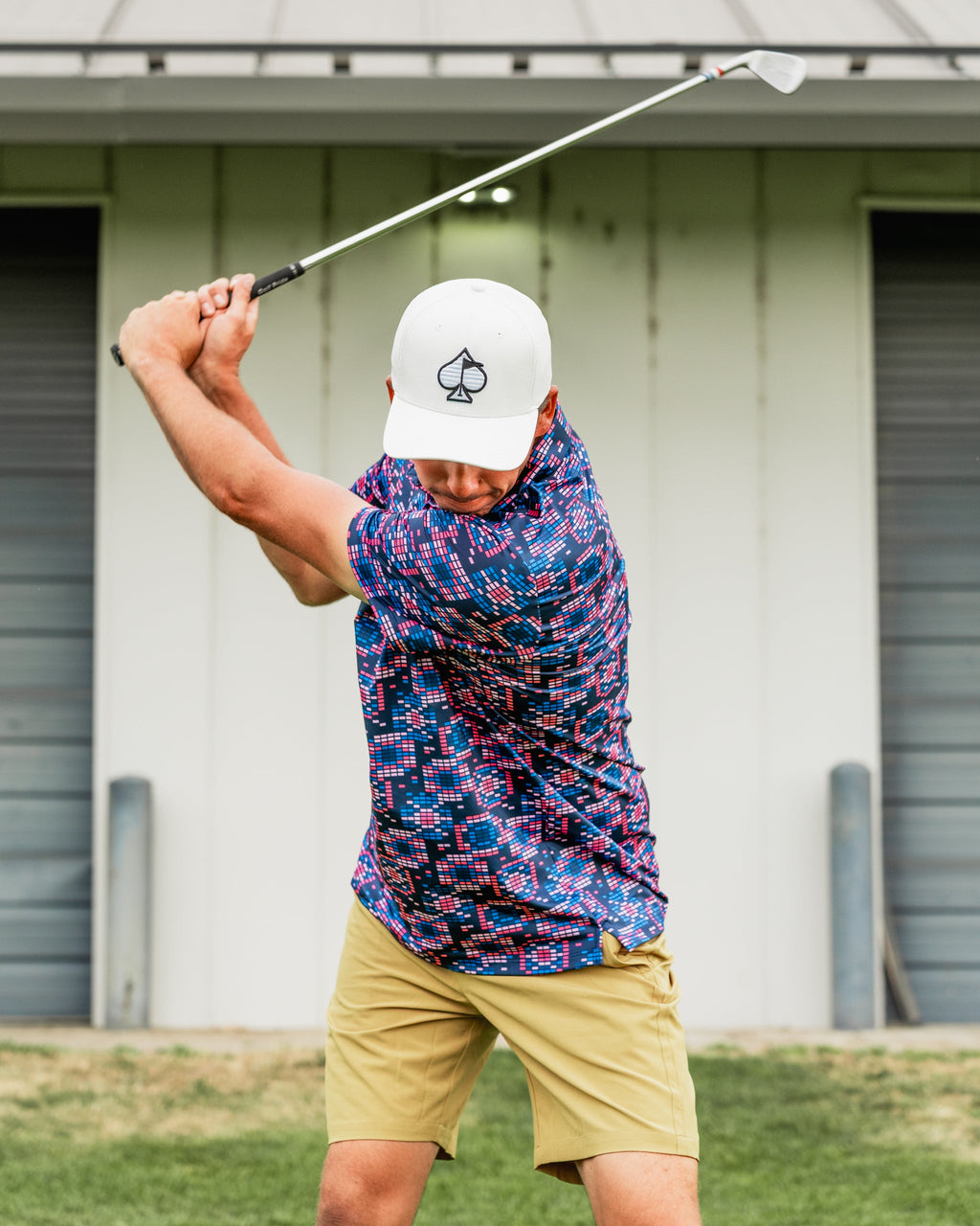Tetrafloral Dark Golf Polo