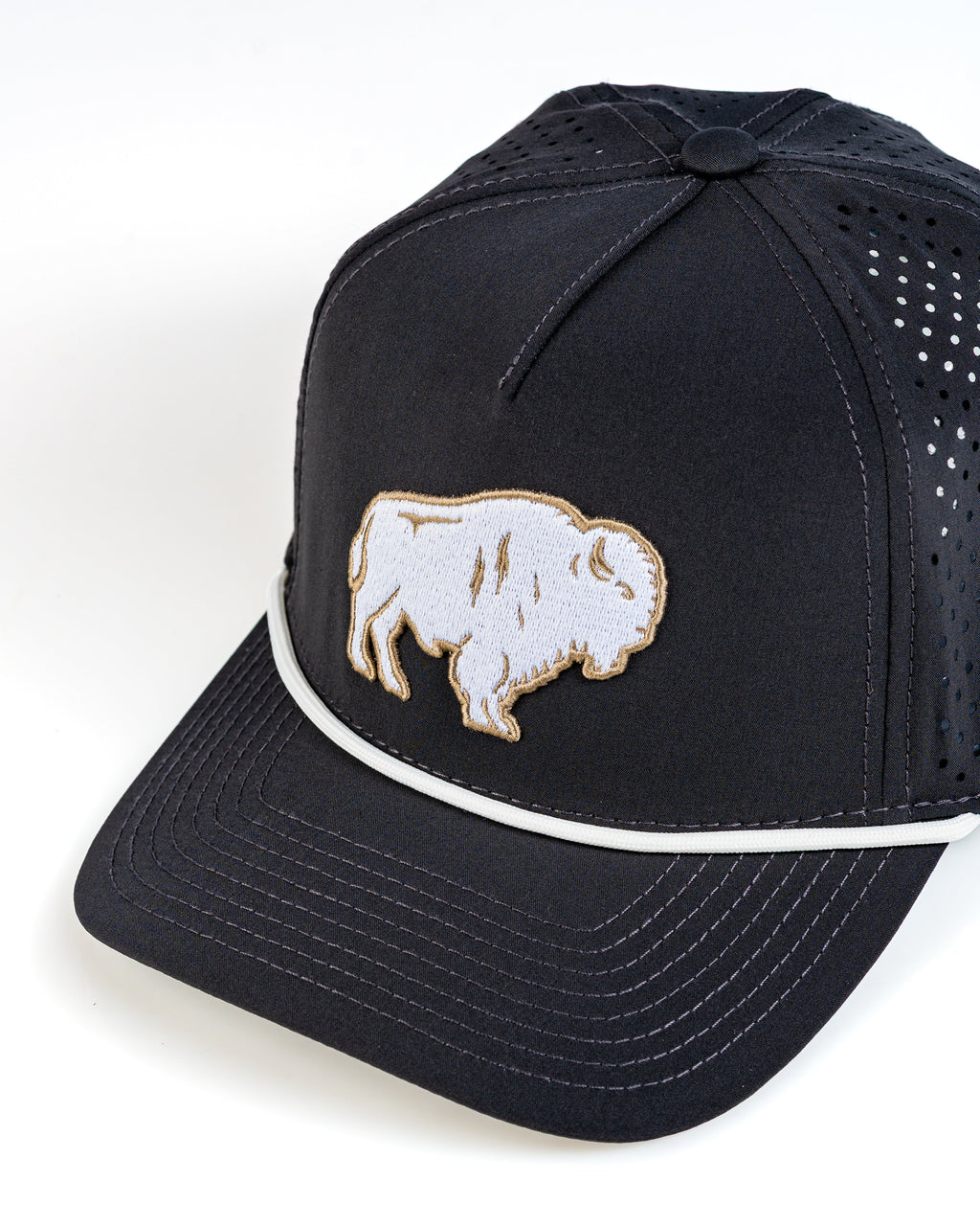 Perforated Rope Hat - Great White Buffalo