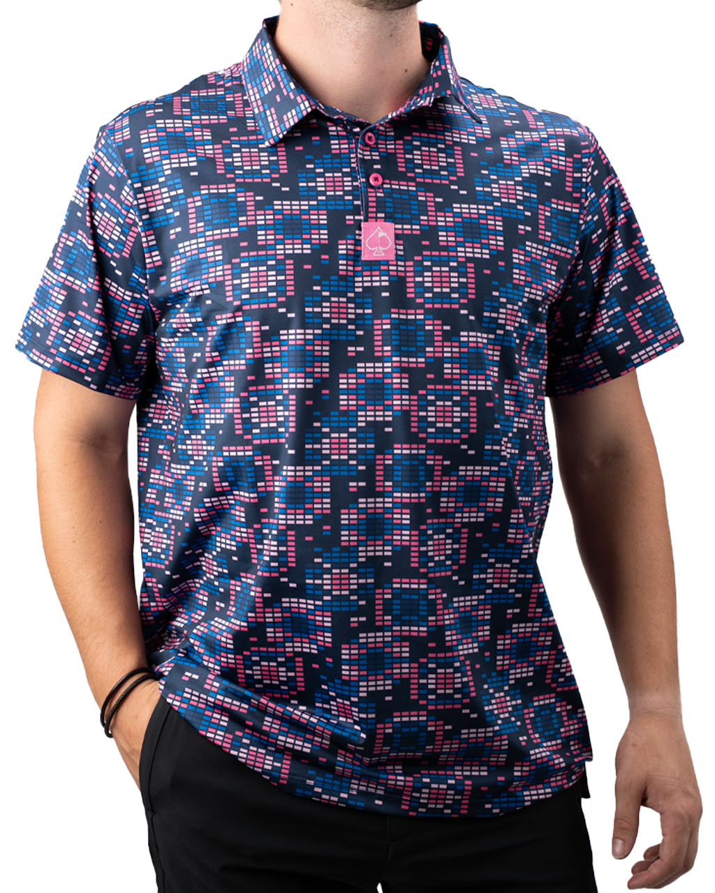 Tetrafloral Dark Golf Polo